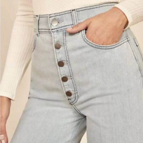 Reformation Olive Wide Leg High Rise Jean - Picture 4 of 16